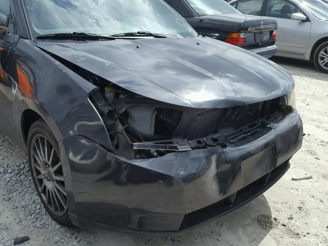 1FAHP3GN0AW236623 - 2010 FORD FOCUS SES BLACK photo 9