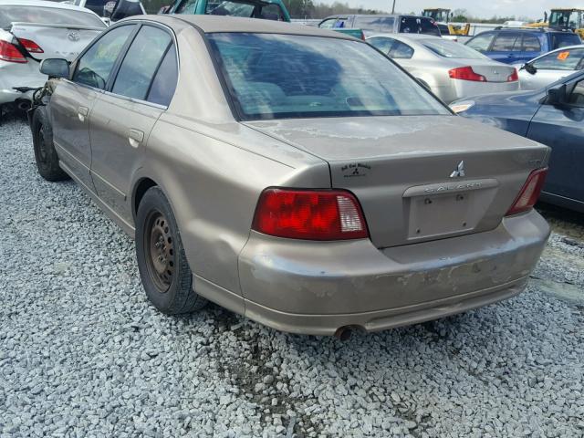 4A3AA46G23E053140 - 2003 MITSUBISHI GALANT ES GOLD photo 3