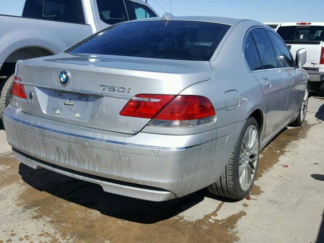 WBAHL83556DT06027 - 2006 BMW 750 I SILVER photo 4