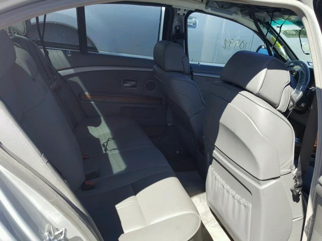 WBAHL83556DT06027 - 2006 BMW 750 I SILVER photo 6