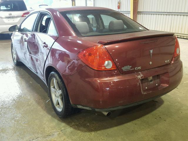 1G2ZH57NX94196568 - 2009 PONTIAC G6 GT MAROON photo 3