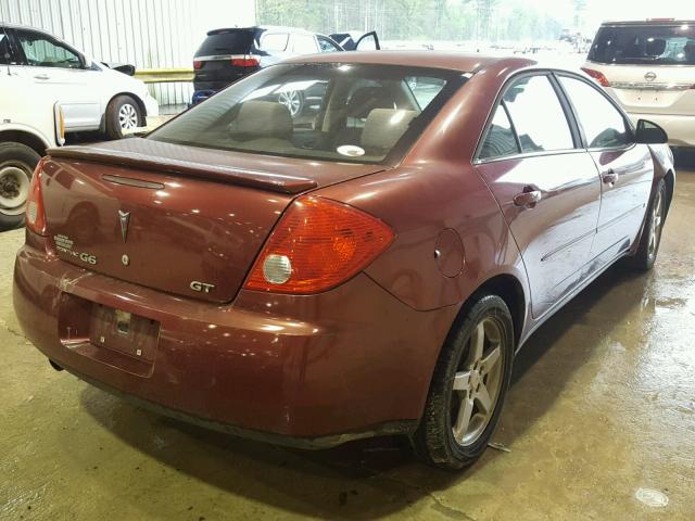 1G2ZH57NX94196568 - 2009 PONTIAC G6 GT MAROON photo 4