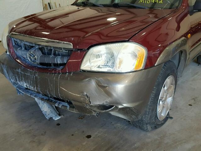 4F2CZ06104KM10942 - 2004 MAZDA TRIBUTE ES 栗色 照片 9