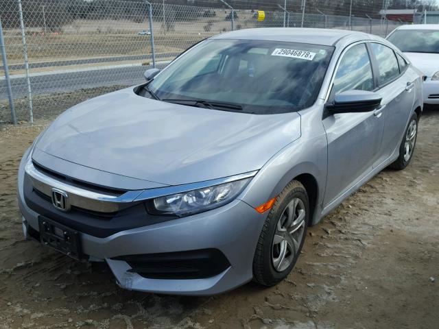 19XFC2F57GE036835 - 2016 HONDA CIVIC LX SILVER photo 2