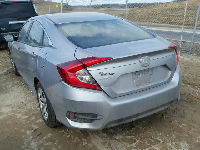 19XFC2F57GE036835 - 2016 HONDA CIVIC LX SILVER photo 3