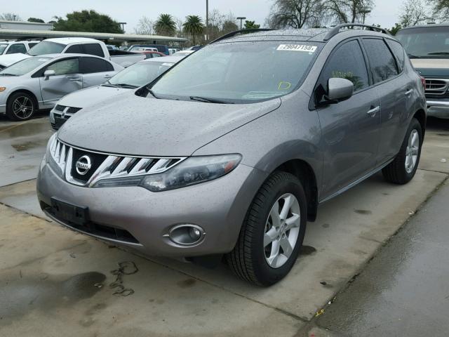 JN8AZ1MW8AW134840 - 2010 NISSAN MURANO S GRAY photo 2