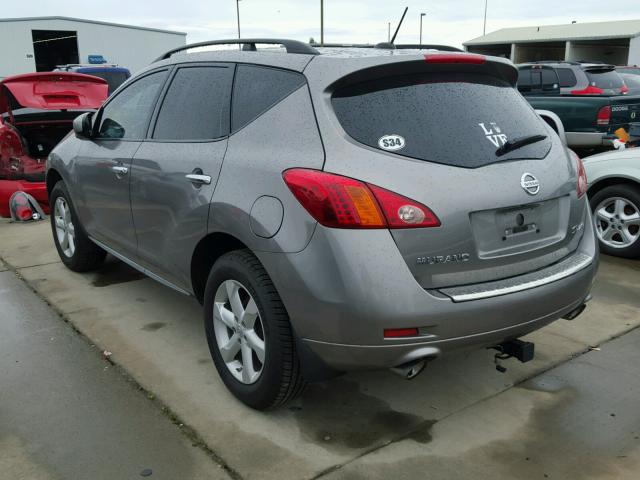 JN8AZ1MW8AW134840 - 2010 NISSAN MURANO S GRAY photo 3