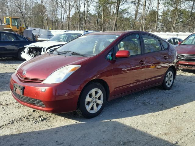 JTDKB22U040083661 - 2004 TOYOTA PRIUS RED photo 2