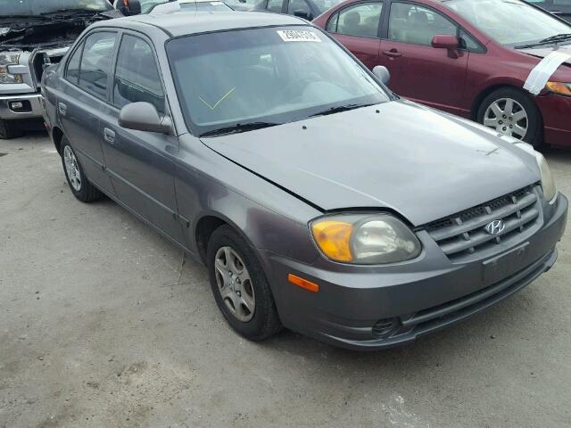 KMHCG45C24U544030 - 2004 HYUNDAI ACCENT GL GRAY photo 1