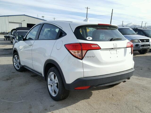 3CZRU6H31GM713567 - 2016 HONDA HR-V LX WHITE photo 3