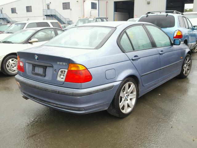 WBAAV33471FU83715 - 2001 BMW 325 I BLUE photo 4