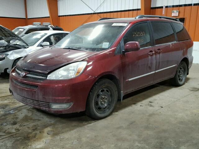 5TDBA22C84S009038 - 2004 TOYOTA SIENNA XLE BURGUNDY photo 2