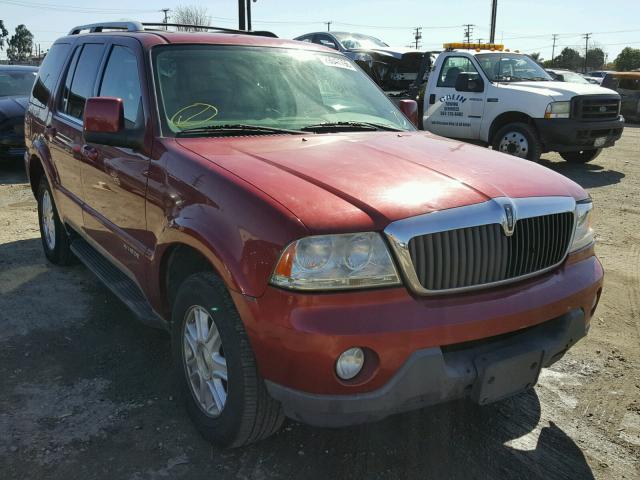 5LMEU68H94ZJ07968 - 2004 LINCOLN AVIATOR RED photo 1