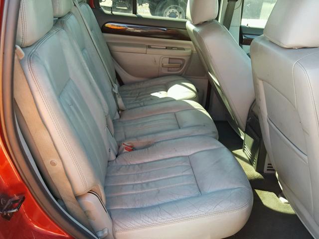 5LMEU68H94ZJ07968 - 2004 LINCOLN AVIATOR 红色 照片 6