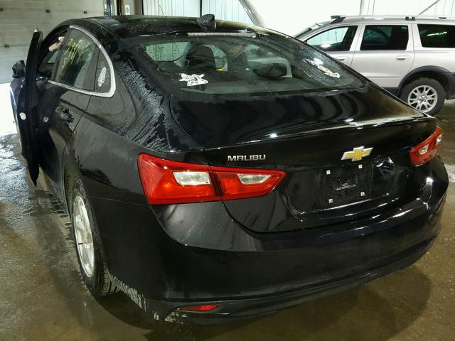 1G1ZB5ST8HF245216 - 2017 CHEVROLET MALIBU LS BLACK photo 3