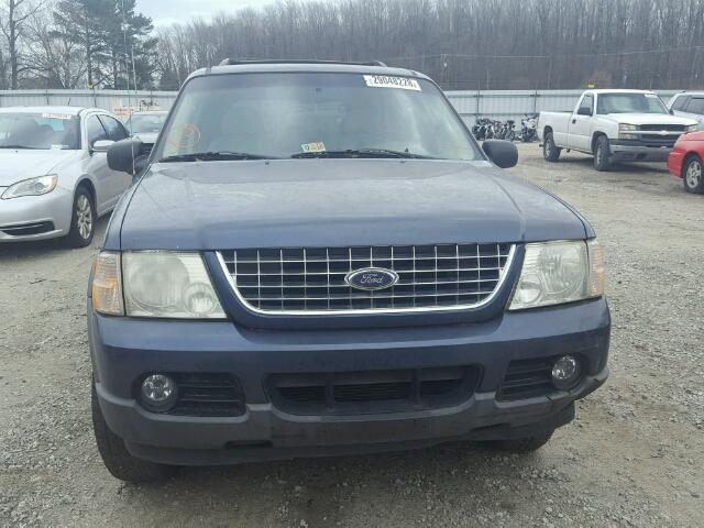 1FMZU63K03UC77154 - 2003 FORD EXPLORER X BLUE photo 9