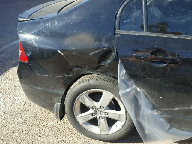 19XFA1F68BE030351 - 2011 HONDA CIVIC LX-S BLACK photo 10