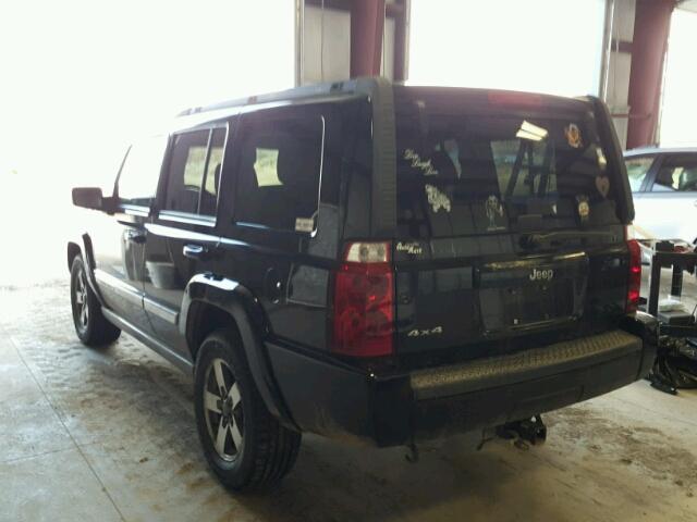 1J8HG48K66C288876 - 2006 JEEP COMMANDER BLACK photo 3