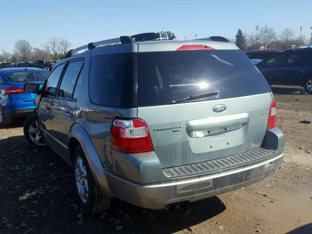 1FMDK05137GA37389 - 2007 FORD FREESTYLE GREEN photo 3