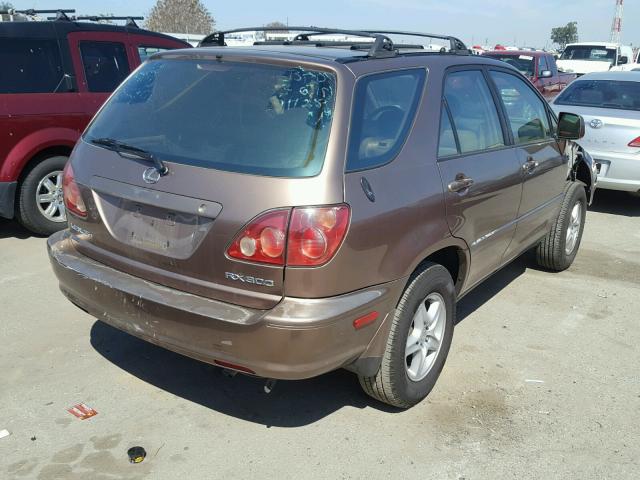 JT6GF10U3X0022453 - 1999 LEXUS RX 300 GOLD photo 4