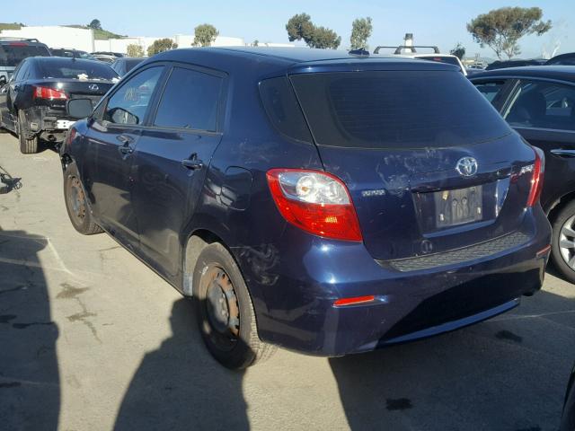 2T1KU40E59C120444 - 2009 TOYOTA COROLLA MA BLUE photo 3