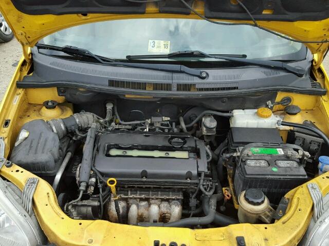 KL1TD6DE1BB123153 - 2011 CHEVROLET AVEO LS YELLOW photo 7