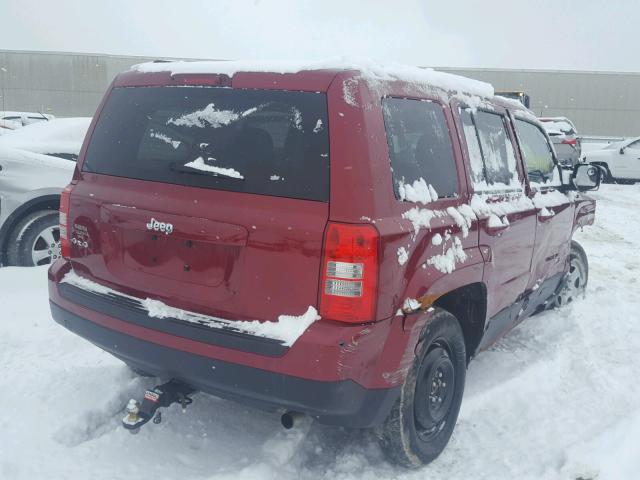 1C4NJRBB6FD412415 - 2015 JEEP PATRIOT SP BURGUNDY photo 4