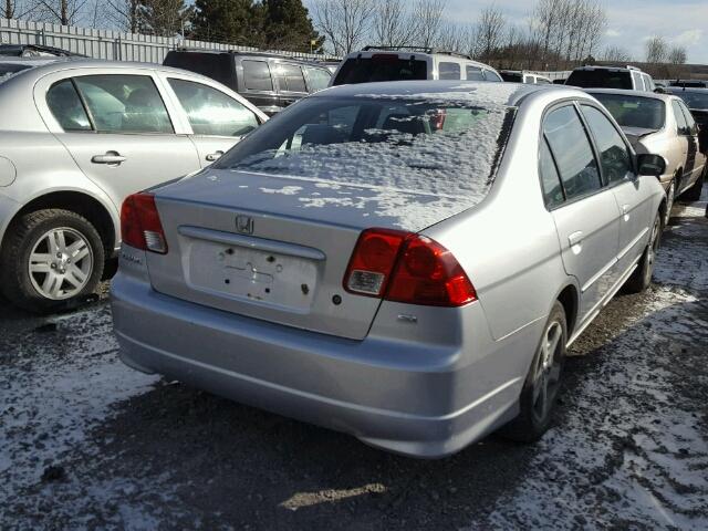 2HGES16844H913897 - 2004 HONDA CIVIC SI SILVER photo 4