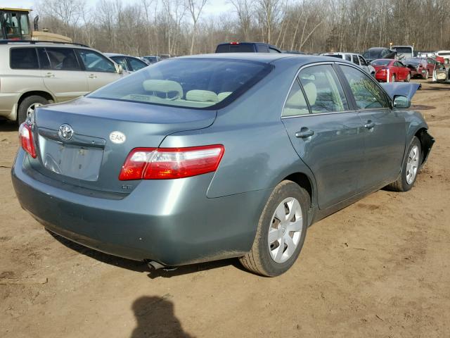 4T1BE46K79U795284 - 2009 TOYOTA CAMRY BASE GREEN photo 4