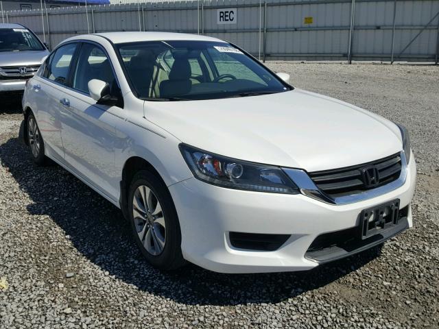 1HGCR2F3XEA031095 - 2014 HONDA ACCORD LX WHITE photo 1