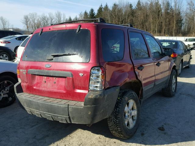 1FMYU931X6KA76186 - 2006 FORD ESCAPE XLT RED photo 4