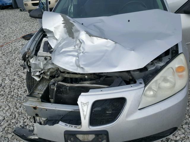 1G2ZG57B494123964 - 2009 PONTIAC G6 SILVER photo 7