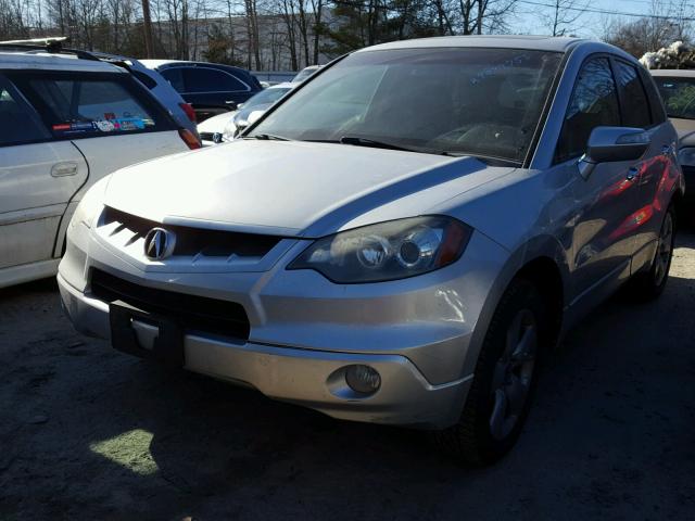 5J8TB18258A000375 - 2008 ACURA RDX SILVER photo 2