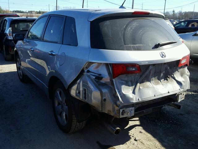 5J8TB18258A000375 - 2008 ACURA RDX SILVER photo 3