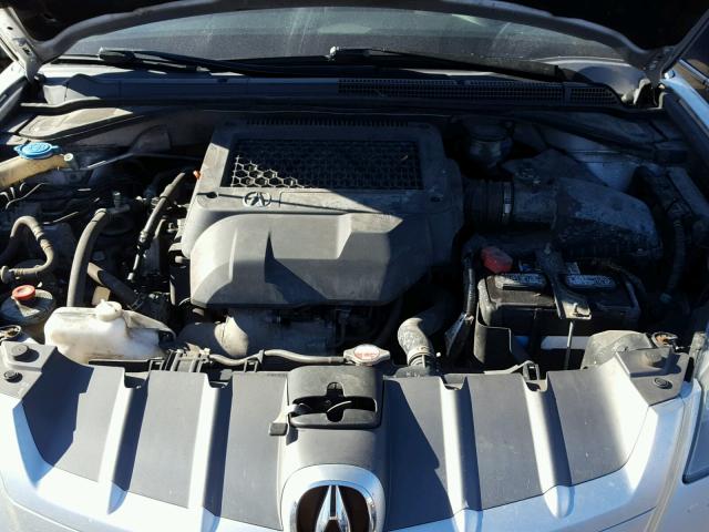 5J8TB18258A000375 - 2008 ACURA RDX SILVER photo 7