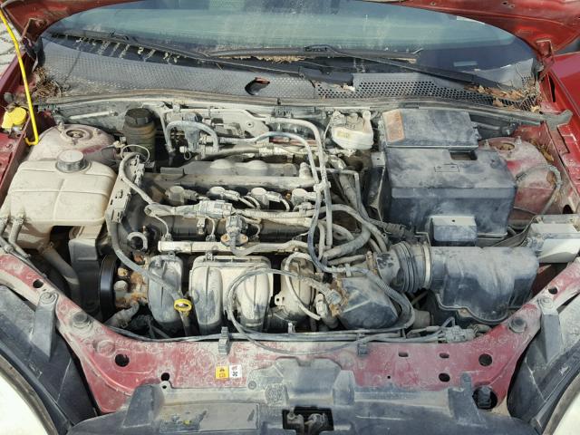 1FAFP36N35W135297 - 2005 FORD FOCUS ZXW RED photo 7