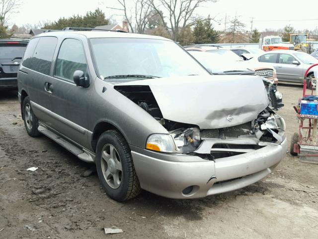 4N2ZN15T01D822645 - 2001 NISSAN QUEST GXE GRAY photo 1