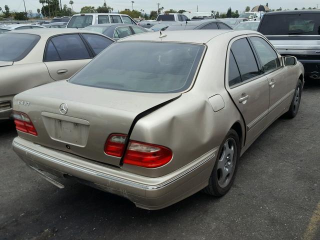 WDBJF70J51B201675 - 2001 MERCEDES-BENZ E 430 BEIGE photo 4