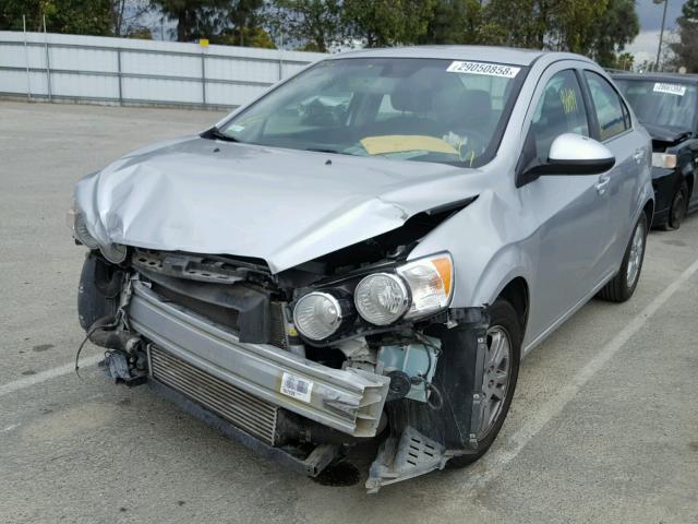 1G1JD5SB8D4132550 - 2013 CHEVROLET SONIC LT SILVER photo 2