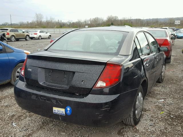 1G8AF52F24Z128687 - 2004 SATURN ION LEVEL BLACK photo 4
