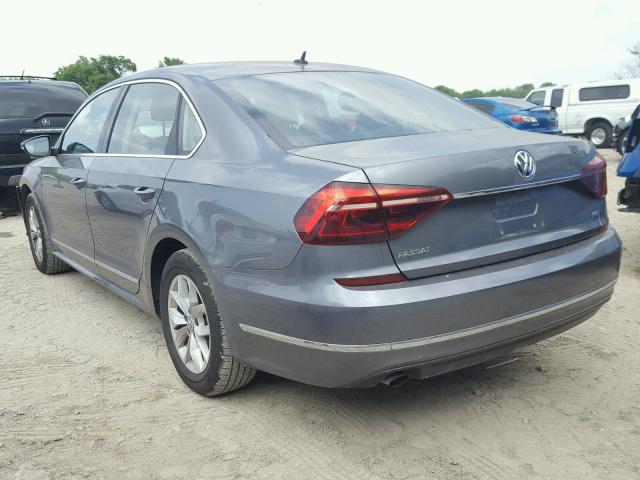 1VWAT7A38HC035633 - 2017 VOLKSWAGEN PASSAT S GRAY photo 3