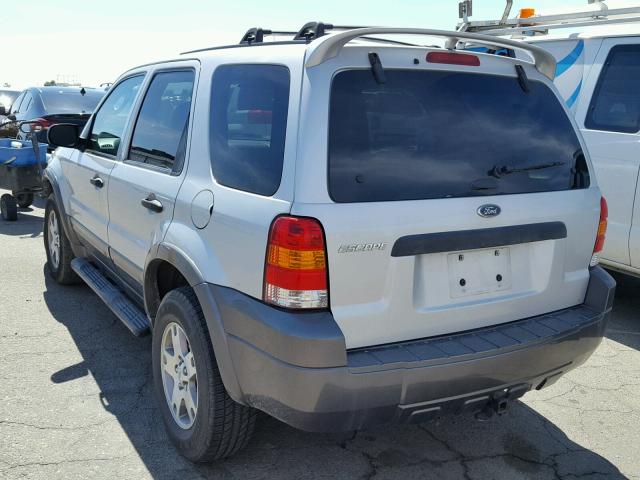 1FMYU03175KA41891 - 2005 FORD ESCAPE XLT SILVER photo 3