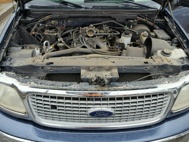 1FMRU17L0XLB00203 - 1999 FORD EXPEDITION BLUE photo 7