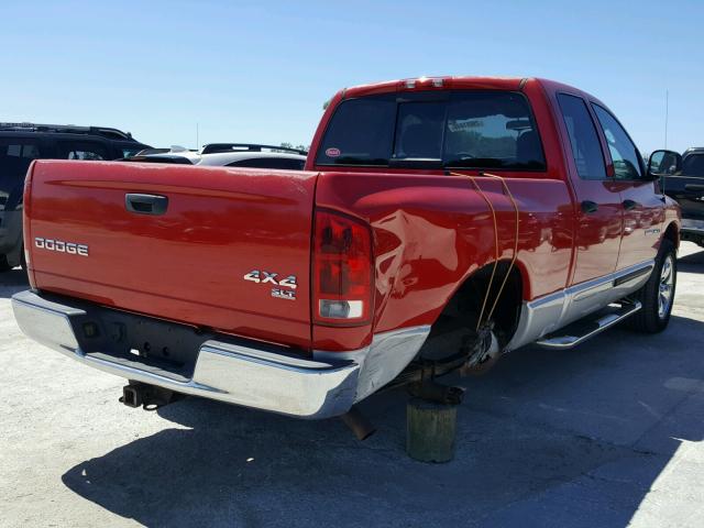 1D7HU18Z93S145942 - 2003 DODGE RAM 1500 S RED photo 4