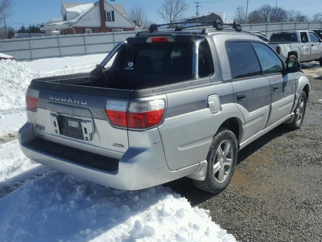 4S4BT62C556105529 - 2005 SUBARU BAJA SPORT SILVER photo 4