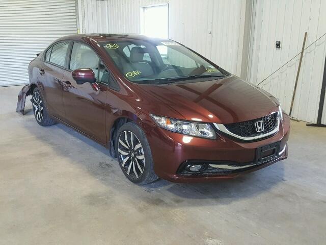 2HGFB2F99FH511671 - 2015 HONDA CIVIC EXL BURGUNDY photo 1