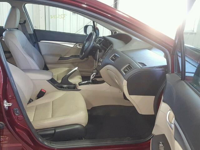 2HGFB2F99FH511671 - 2015 HONDA CIVIC EXL 勃艮第红 照片 5