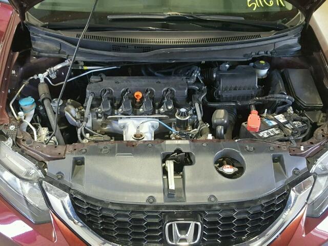 2HGFB2F99FH511671 - 2015 HONDA CIVIC EXL 勃艮第红 照片 7