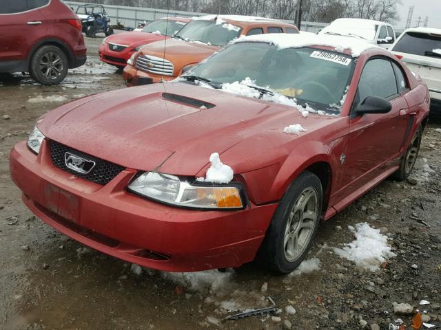 1FAFP4041XF149529 - 1999 FORD MUSTANG RED photo 2