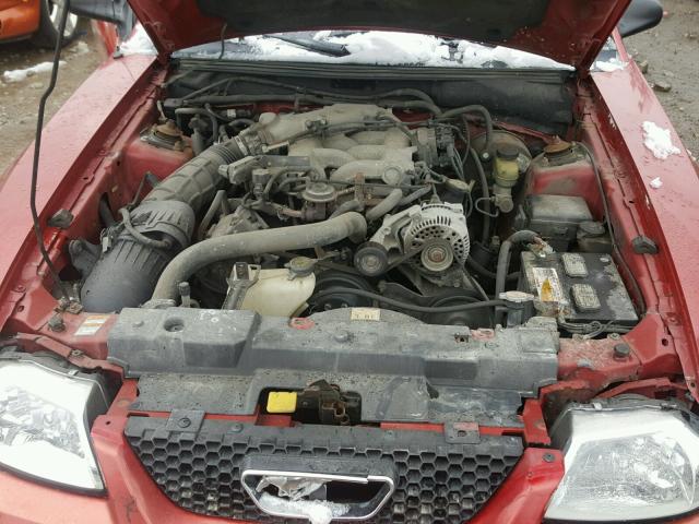 1FAFP4041XF149529 - 1999 FORD MUSTANG RED photo 7